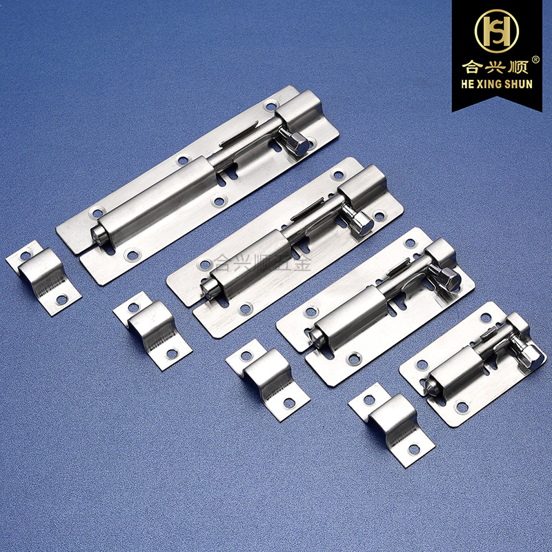 Болт для двери и окна Hexingshun из нержавеющей стали, противоугонный замок для шкафа, горизонтальный болт, оптовая продажа