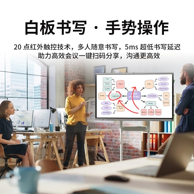 Dream Source Conference Tablet All-In-One Multimedia Electronic Whiteboard Multi-Person Training Demonstration Screen Projection Touch Control