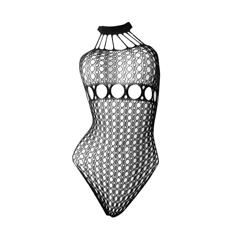 Lin Linting Sexy Large Size Silk Stockings Crotch-Free Net Clothes Passion Temptation Hot Flirting Bed Lingerie