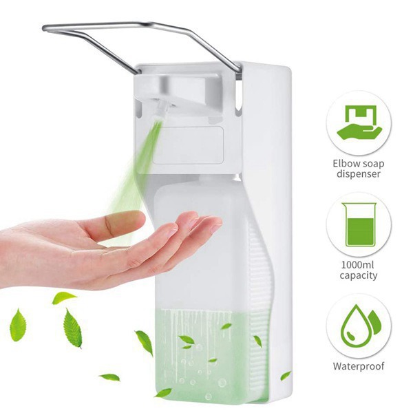 Factory wholesale manual soap dispenser elbow pressure soap dispenser hospital manual alcohol sterilizer press hand sanitizer bottle