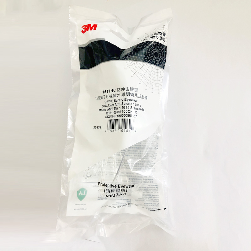 3M1611 Goggles, IMpact-resistant, Dust-proof, Sand-proof, Labor Protection, Men's and WoMen's Splash-proof CheMicals Laboratory Goggles