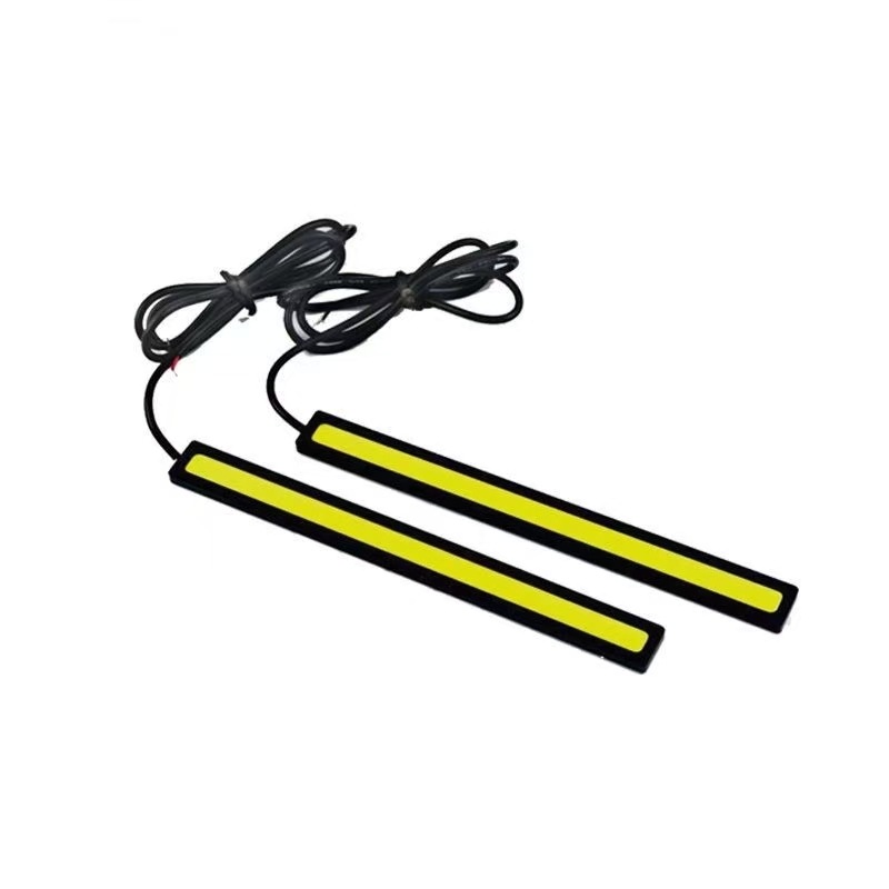 Car and Motorcycle Daytime Running Lights Cob Super Bright Car Led Daytime Lighting Driving Lights Ultra-Thin Waterproof Dc12V Decorative Lights