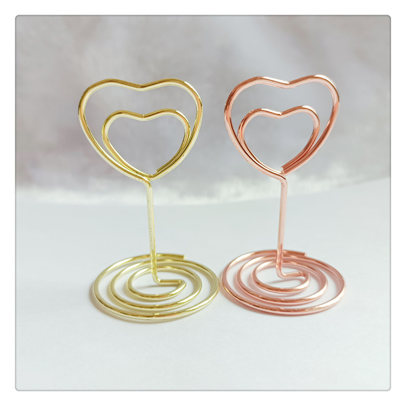 Factory direct sale love business card holder creative note holder photo holder card holder table number holder desktop business card holder