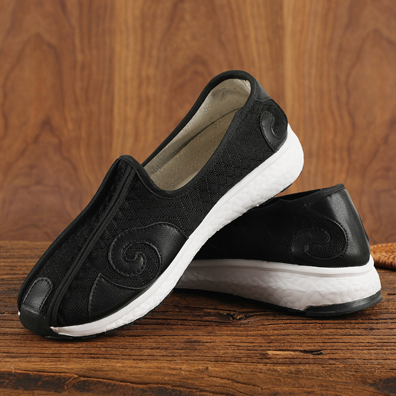 Туфли горы Уданг с облачным узором, таоистские тканевые туфли, туфли с облачным носом, мягкие туфли для практики боевых искусств, десяти направлений туфли