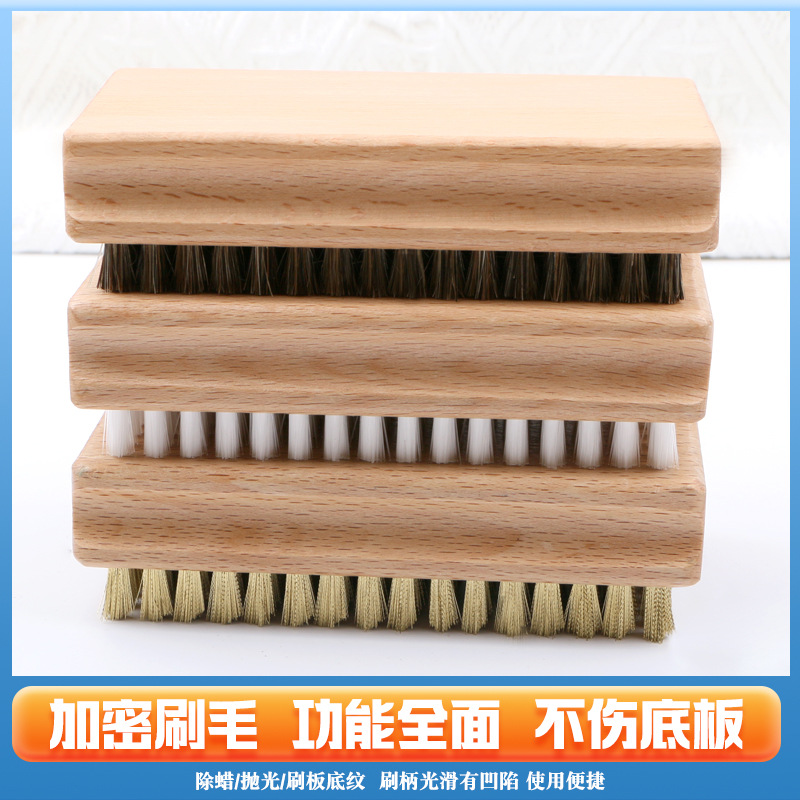 Ski board brush waxing brush single board double board snow wax brush ski board brush copper wire brush nylon brush horse hair polishing brush