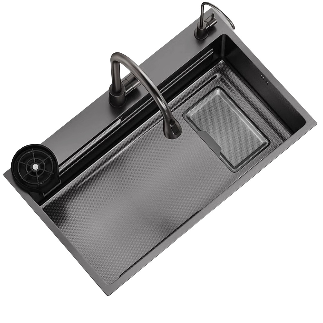 New Model Large Single-Slot Thickened Sus304 Stainless Steel Household Kitchen Sink Dishwashing Sink