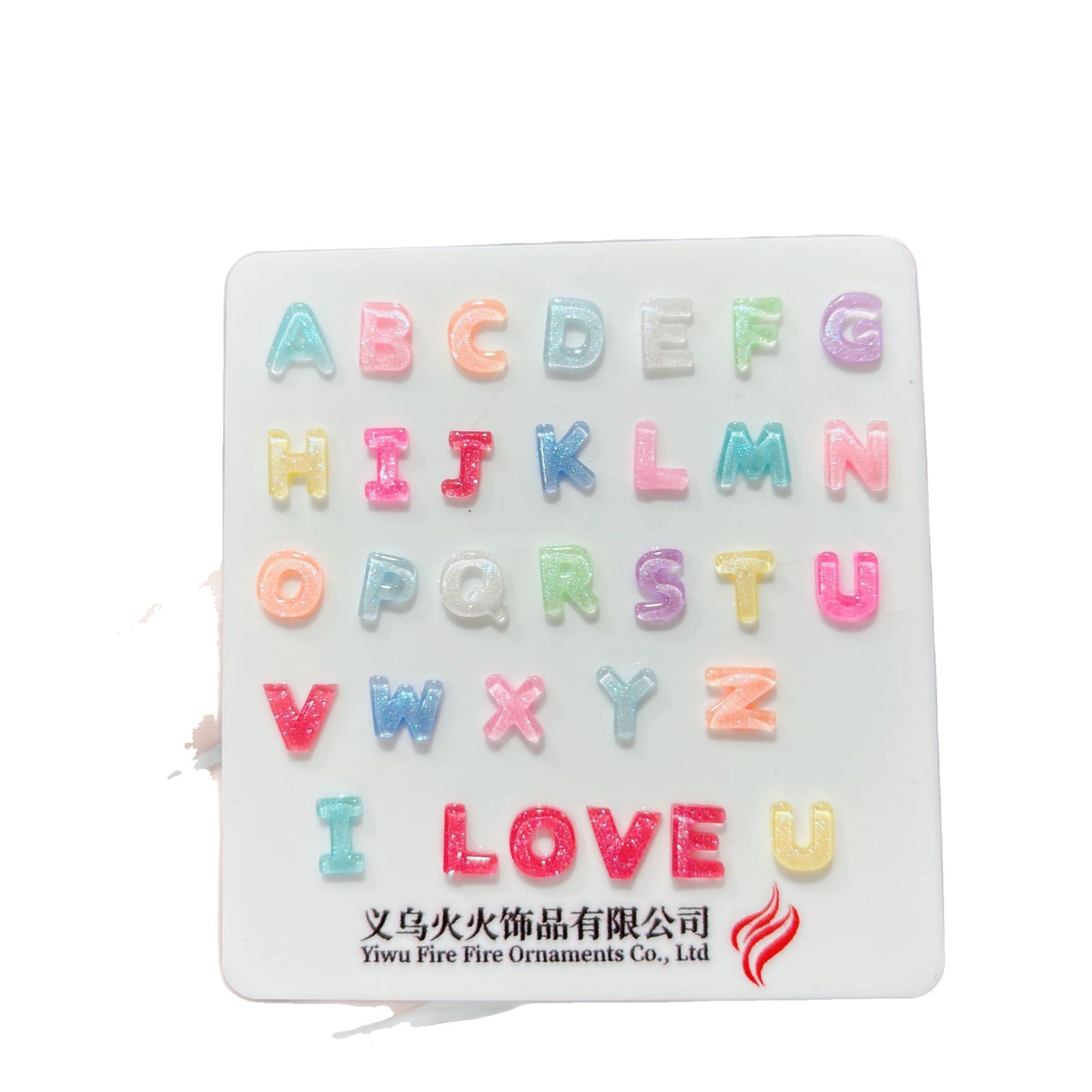 Resin Manicure Accessories 26 Letters Can Be Combined in Any Combination DIY Factory Direct Hair Wearable Nail Finger Nail Diamond Jewelry