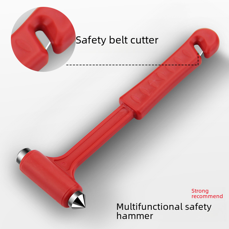 Multifunctional Two-In-One Safety Hammer Car Safety Supplies Solid Mini Safety Hammer Car Escape Tool Small Hammer