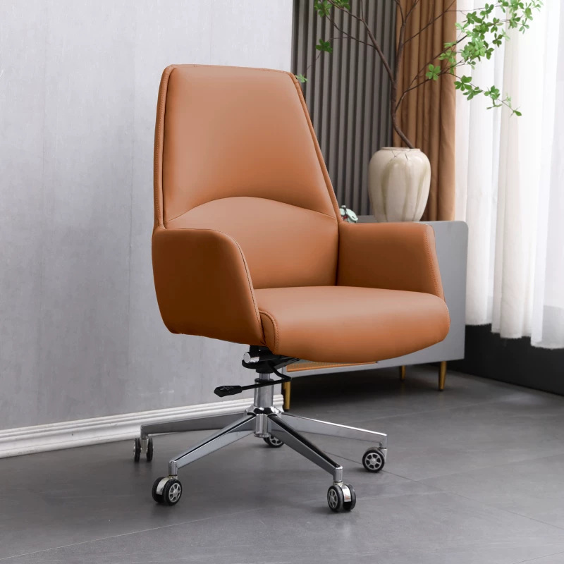 High-End Boss Conference Office Chair, Comfortable for Long Periods of Sitting, Home Computer Chair, Reception Chair, Conference Room Negotiation Bow Chair