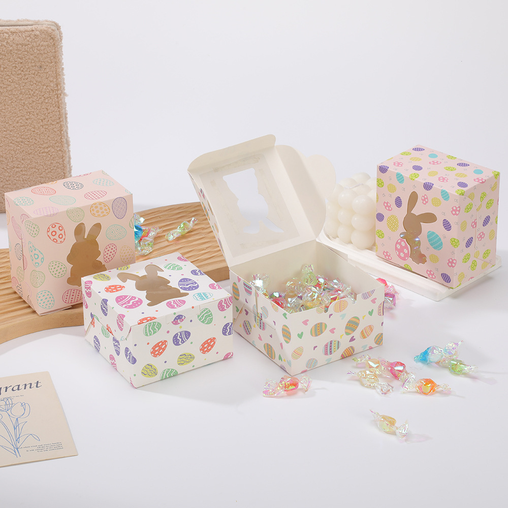 New Easter Small Box Easter Party Party Rabbit Candy Box DIY Creative Window Cartoon Paper Box