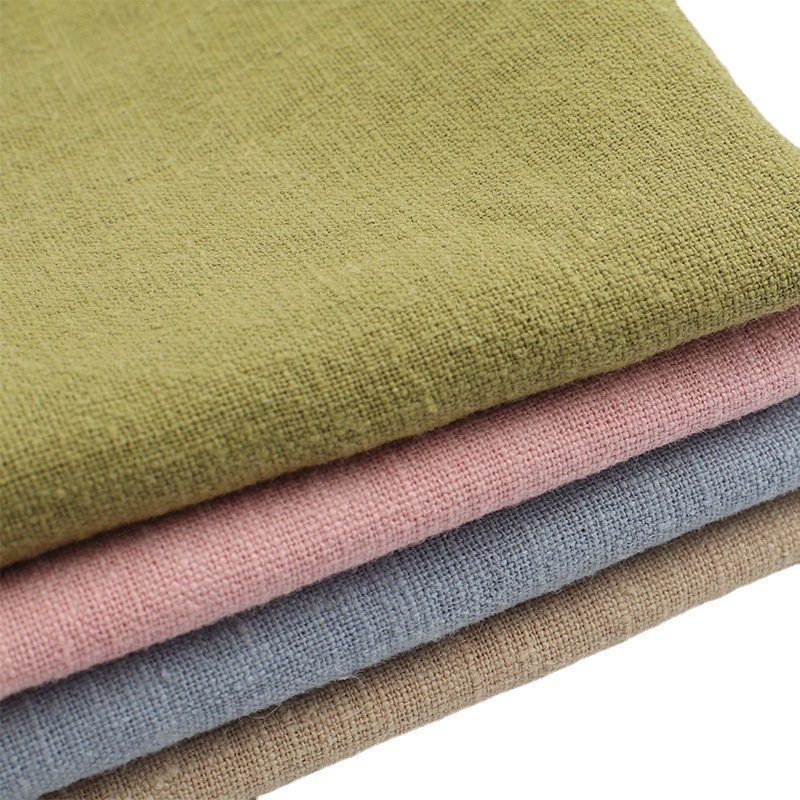 Bamboo Sand Washed Ramie Fabric Retro Distressed Pants Jacket Men's and Women's Cotton and Linen Fabric Ramie Fabric