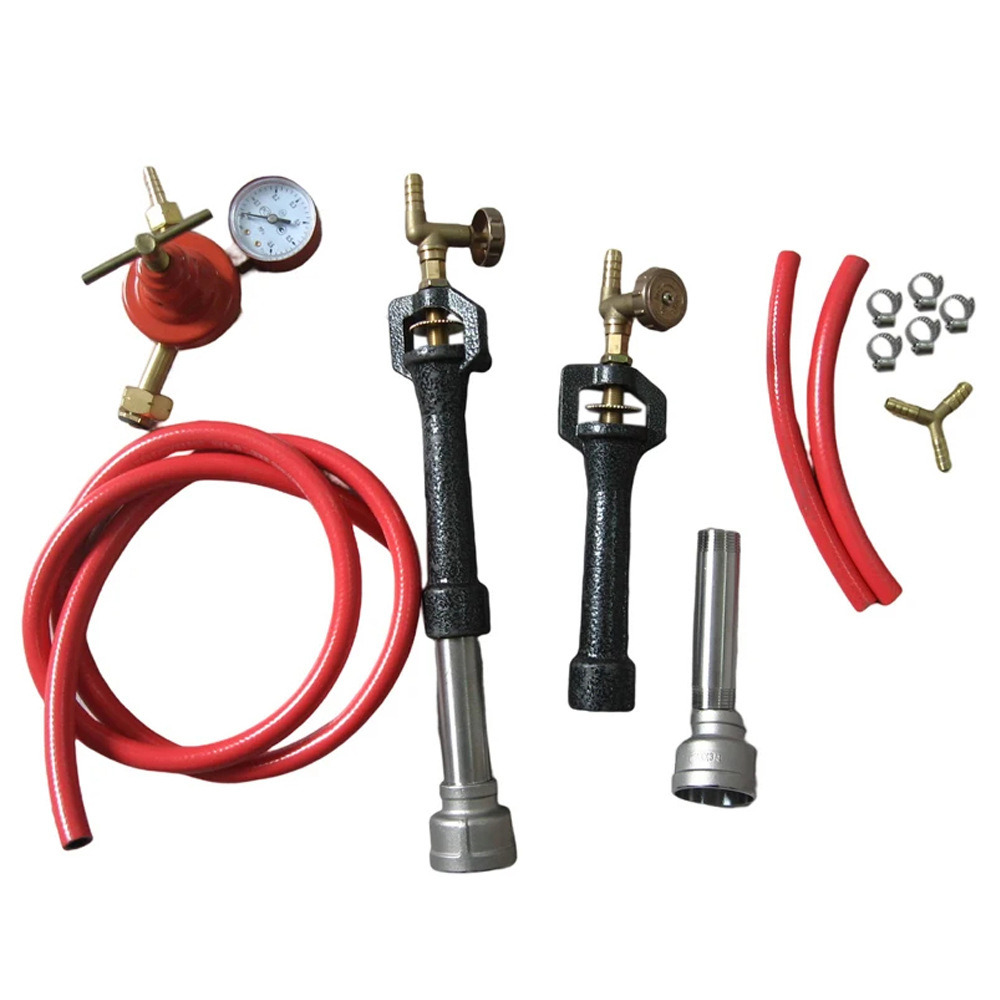 Double Burner with Pressure Reducing Valve Jewelry Casting Tool Metal Melting Furnace Accessories for Melting Gold Silver Copper