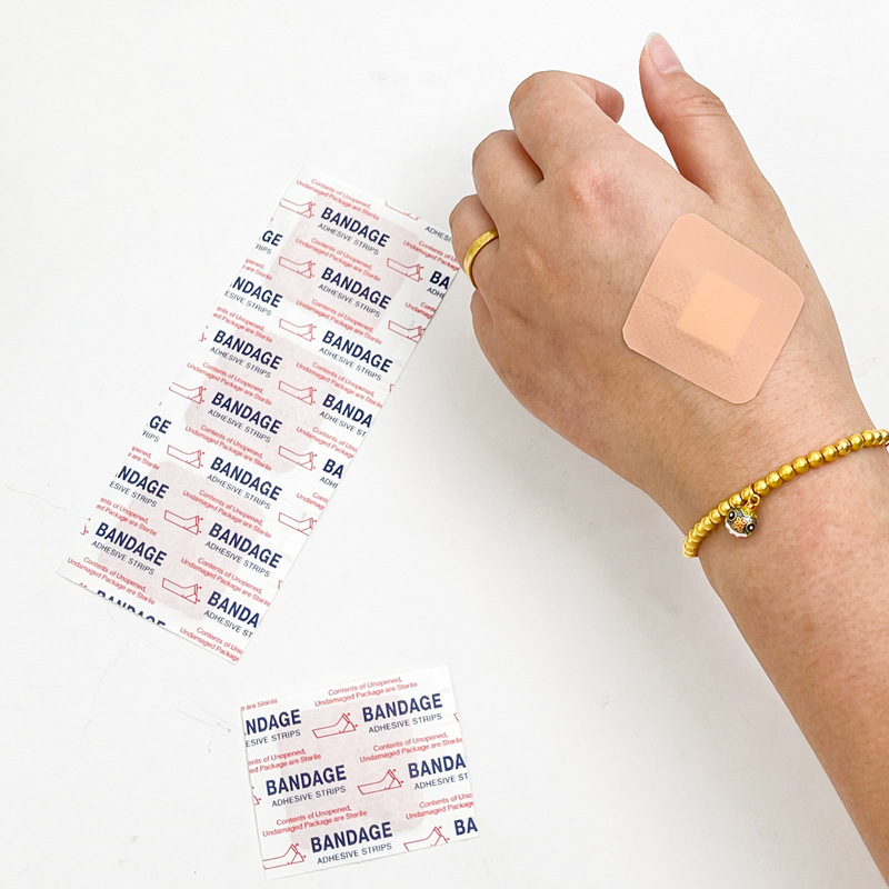 Band-Aid for Outdoor Use Large Waterproof Waterproof Band-Aid Butterfly Type English Version Cross-Border Export Pe Hemostatic Patch
