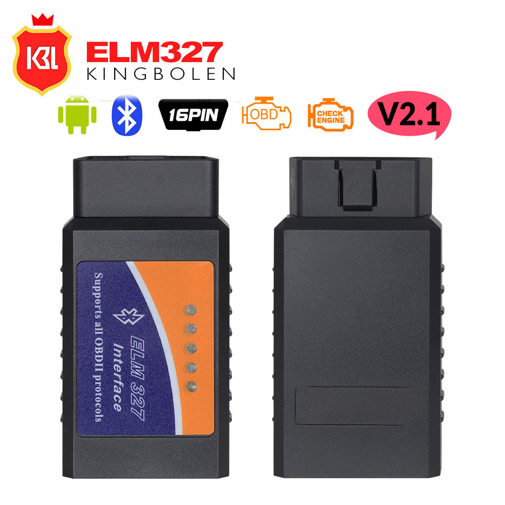 obd2 V2.1 domestic chip elm327 automobile fault diagnosis instrument detector Bluetooth diagnosis foreign trade version
