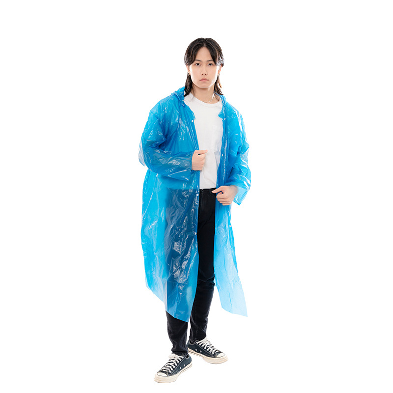 Good Quality Disposable Raincoat Portable Adult One-Piece Transparent Full-Body All-In-One Thickened Rainproof Poncho