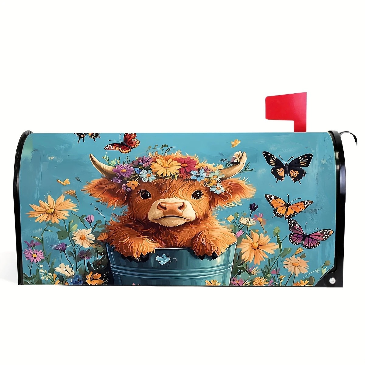 Cross-Border New Magnetic Mailbox Protective Cover with Picture Printing Outdoor Garden Decoration Mailbox Cover Protective Cover Customization