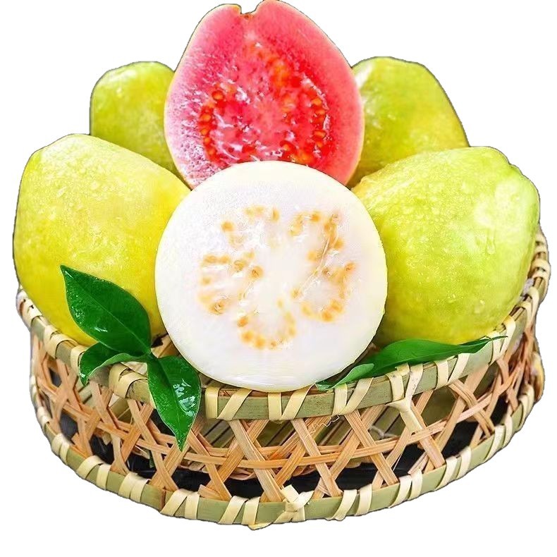 Guangxi Soft and Sticky Red and White Heart Guava Mix 2.5kg Fresh Fruit Guava Crispy Sweet Soft Sticky Rouge Guava