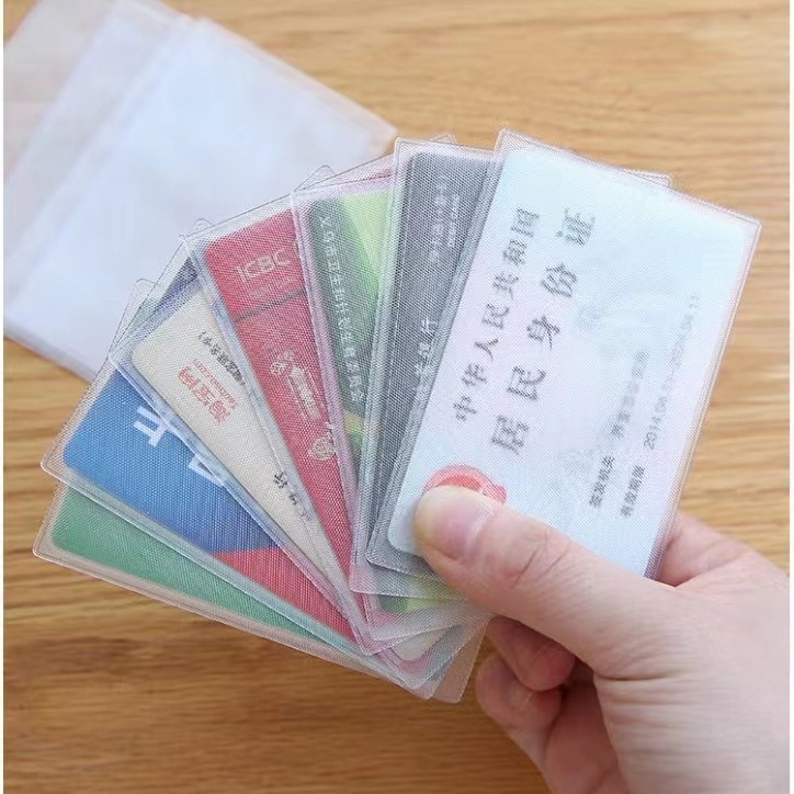 Id Card Holder, Bank Card Holder, Waterproof Transparent Frosted Protective Cover, Wear-Resistant Card Holder, Can Be Customized