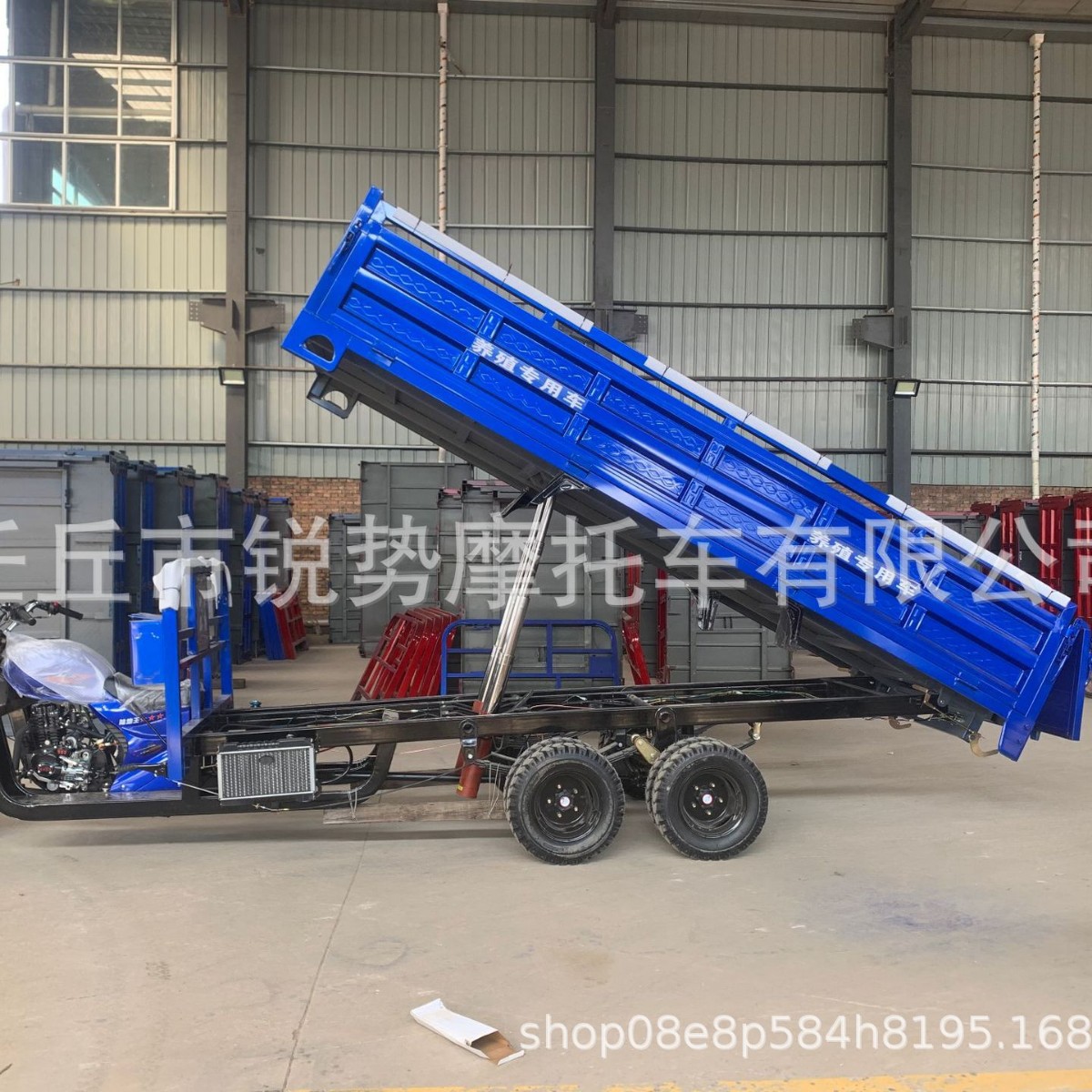 Three-Wheeled Fuel-Powered Motorcycle, Agricultural Dump Truck, Gasoline Heavy-Duty Vehicle, Cross-Border 200Cc Off-Road Motorcycle