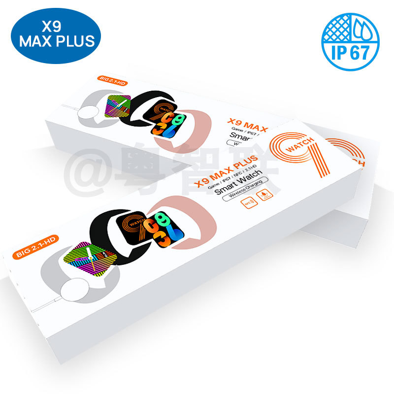 Cross-Border New X9 MAX PLUS waterproof smart watch real bayonet NFC wireless charging double game blood sugar watch