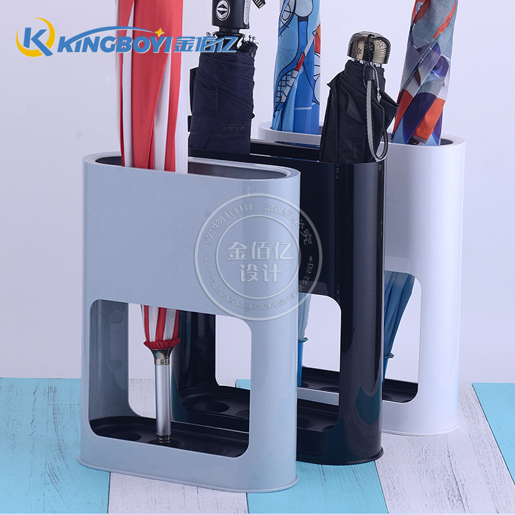 Umbrella Storage Rack Long Handle Umbrella Cabinet Rack Wall-Mounted Drain Rack with Umbrella Bucket Doorway Household Foldableing Umbrella Storage