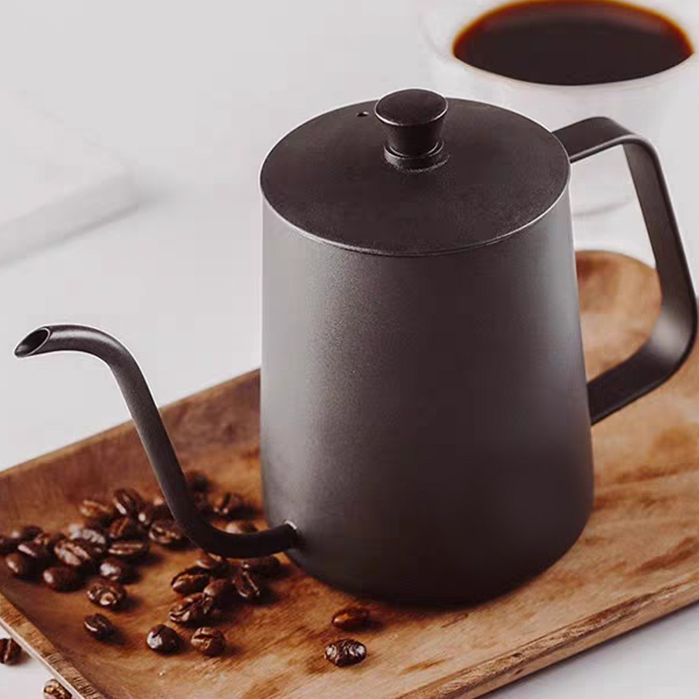 Hand Pot Coffee Hanging Ear Filter Cup Fine Mouth Pot Stainless Steel Long Mouth Fine Mouth Pot Household Coffee Utensils Gift