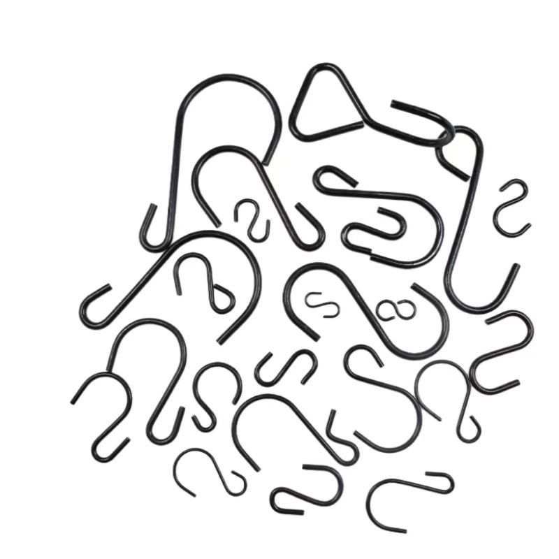 Cross-Border Black S-Shaped Hook Bathroom Door Behind Kitchen Storage Outdoor Light Hook Special-Shaped S Hook Clothing Wall-Mounted