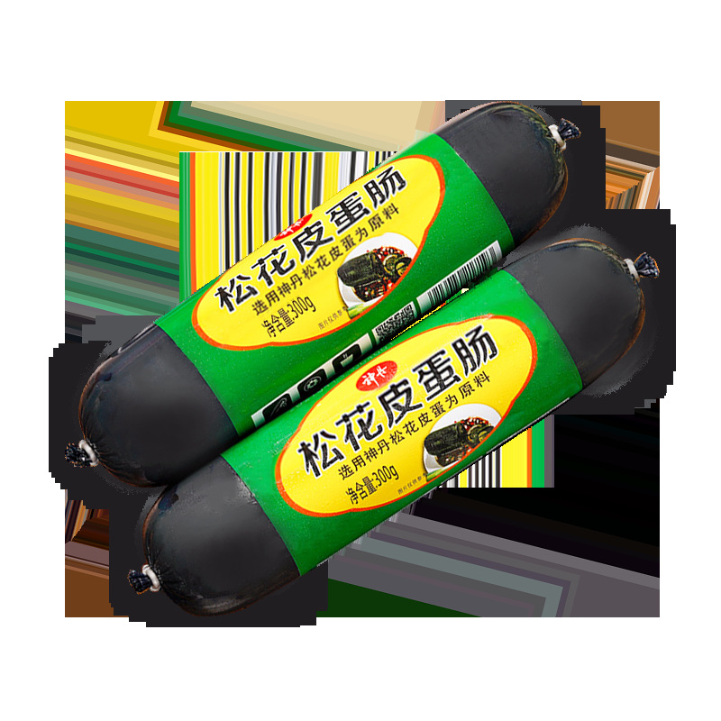 Shendan Original Preserved Egg Sausage 300g Duck Preserved Egg Lean Meat Porridge Snacks Cooked Preserved Egg Sausage Ready to Eat