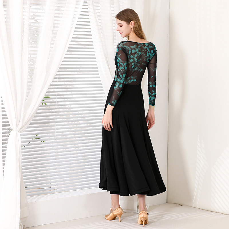 Mei feather night Paris! MY902 Modern Dance Dress Ballroom Dance dress Ballroom Dance Dress Waltz Big Swing Dress