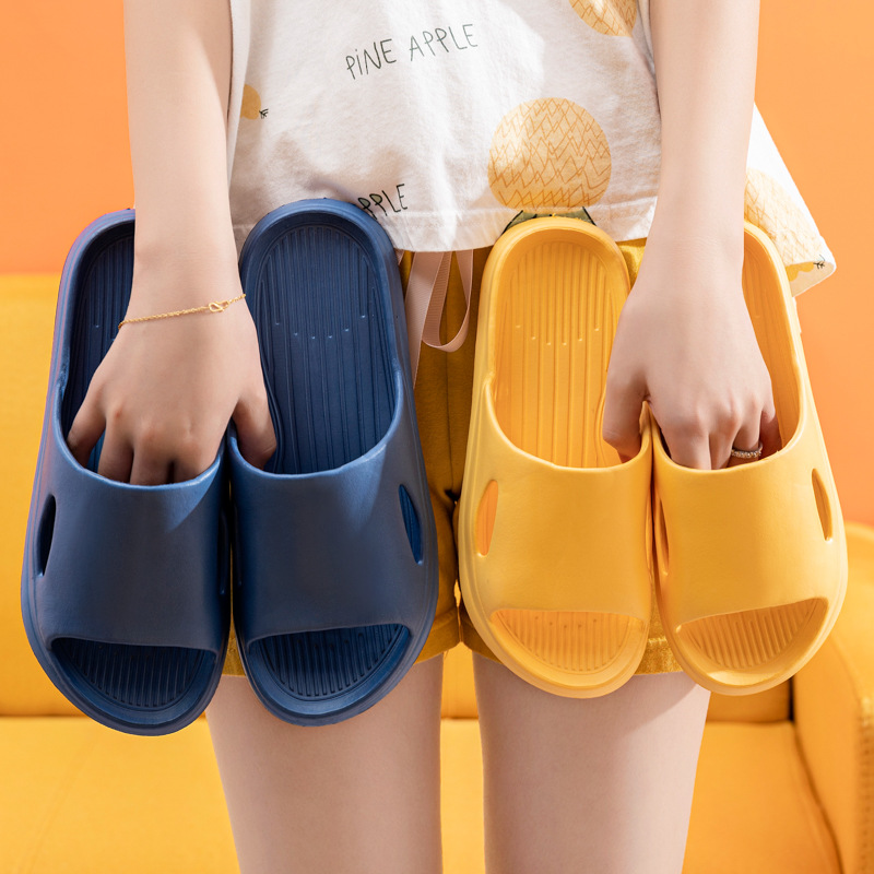 Qida Shun New Home Slippers Women's Summer Non-slip Feeling Home Slippers Couple Bathroom Slippers Wholesale