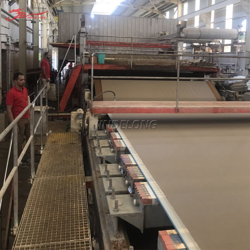 Automatic Corrugated Paper Raw Paper Making Machine Cartonboard Equipment Waste Carton Recycling Support Customization