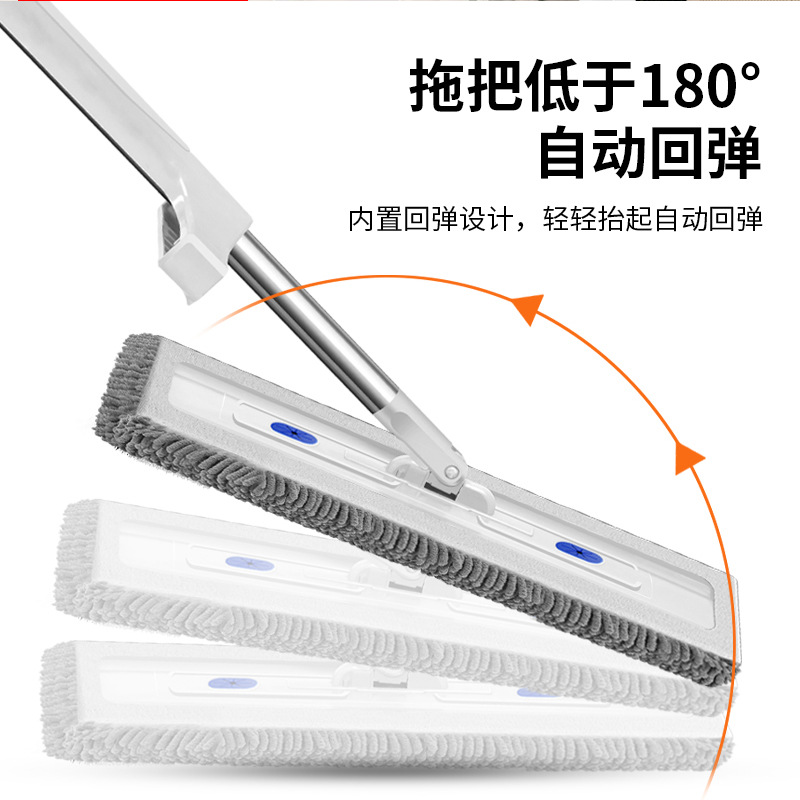 42cm Large Panel Chenille Mop, Hands-Free Lazy Mop for Home Use, Refillable Liquid Mop, Mop Manufacturer