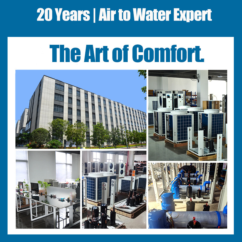 Ultra Low Temp 5Hp/10Hp Silent Air Source Heat Pump Ac Heater