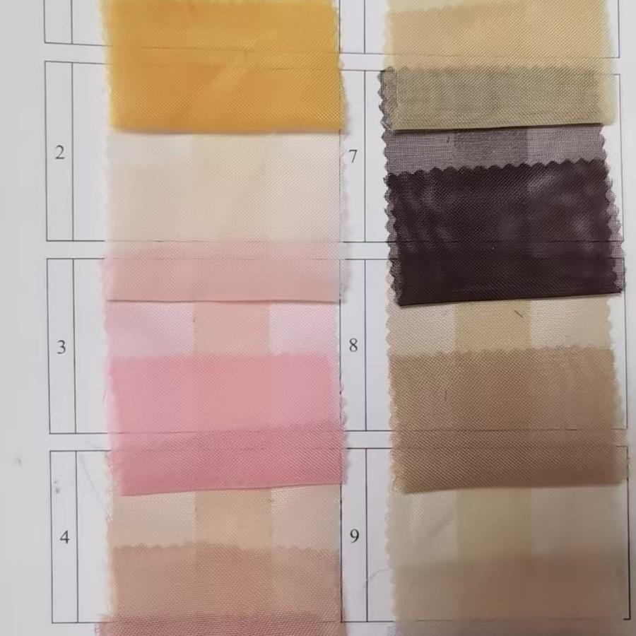 Cross-Border Single String Terylene Pure Color Blackout Curtain Fabric 45Gsm300Cm Source Manufacturer Fabric in Stock