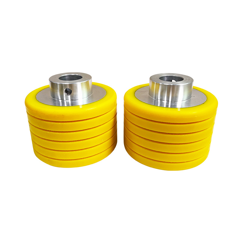 Carton Printing Nailing Machine Conveyor Line Guide Wheel Semi-Automatic Polyurethane Carton Nailing Machine Paper Feeding Rubber Wheel Factory Direct Supply