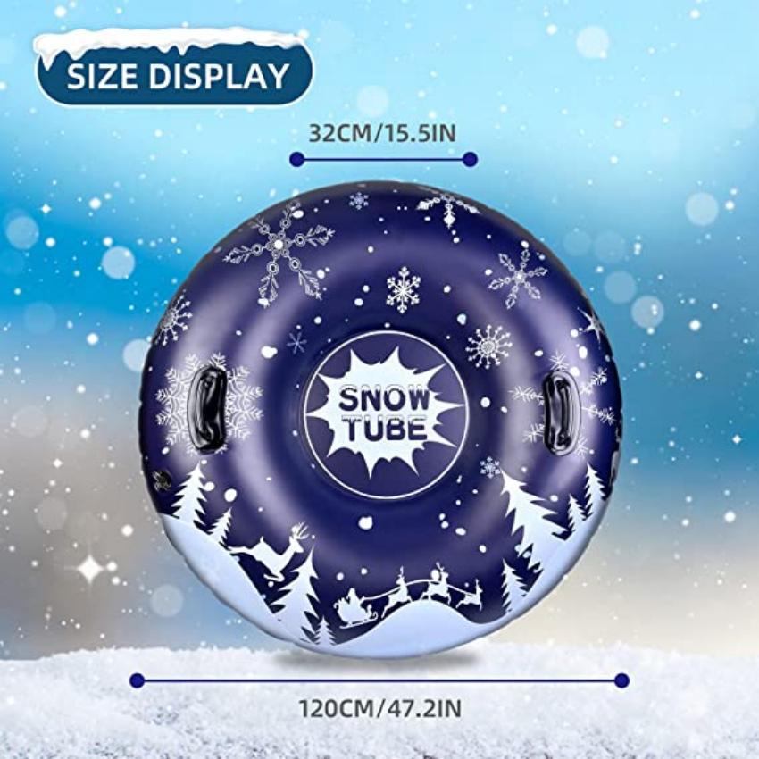 Cross-Border Customized Inflatable Pvc High-Elastic Cedar Ski Ring Cold-Resistant Ski Pry Winter Adult Ski Toy Outdoor