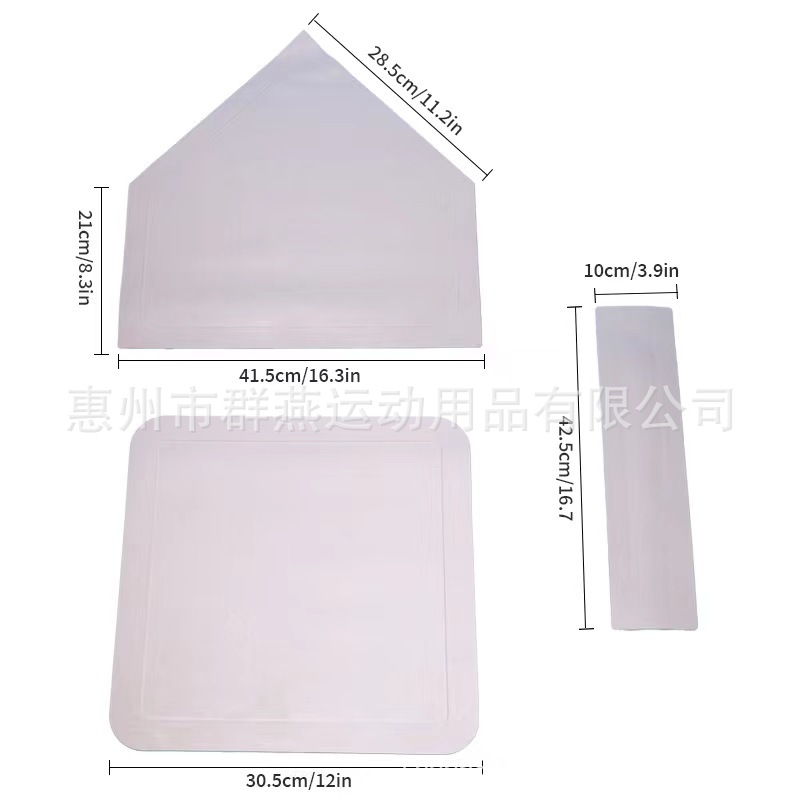 Baseball Softball Home Plate 5-piece Base Film Base Bag Pitcher Plate Base Mat Baseball Field Equipment Rubber Waterproof Base Bag