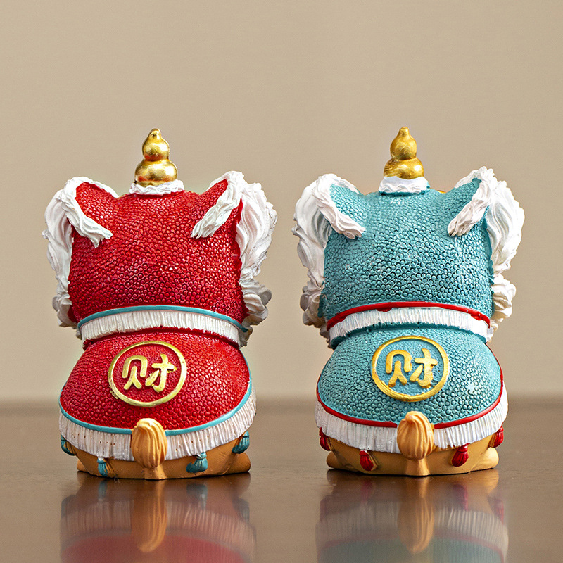 Creative Foshan Lion Dance Cultural and Creative Special Gift Set Business Event Annual Meeting Send Customers Souvenirs Birthday Gifts