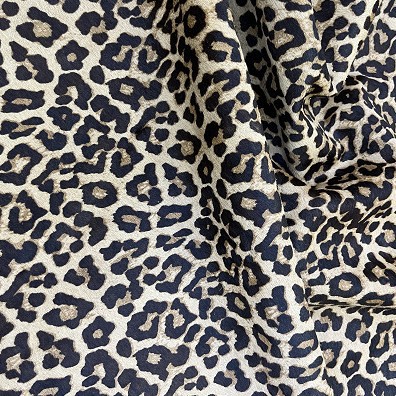 First-Layer Horsehair Fabric Is Directly Supplied by Manufacturers and Is Used in Animal Leather Luggage Decoration with Colorful Leopard Print Horsehair Leather Fabric