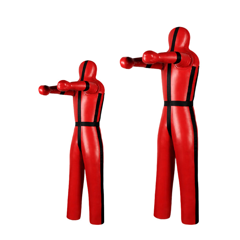 Boxing Sandbag Dummy Wrestling Firefighting Training Mixed Martial Arts Boxing Humanoid Sandbag Jiu-Jitsu Sanda Doll Red