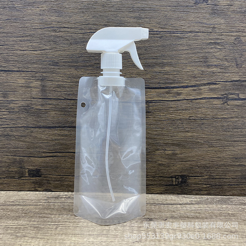 Spot 500ml liquid bag manufacturers plastic alcohol watering can wholesale spray bottle spray bottle watering outdoor water bag