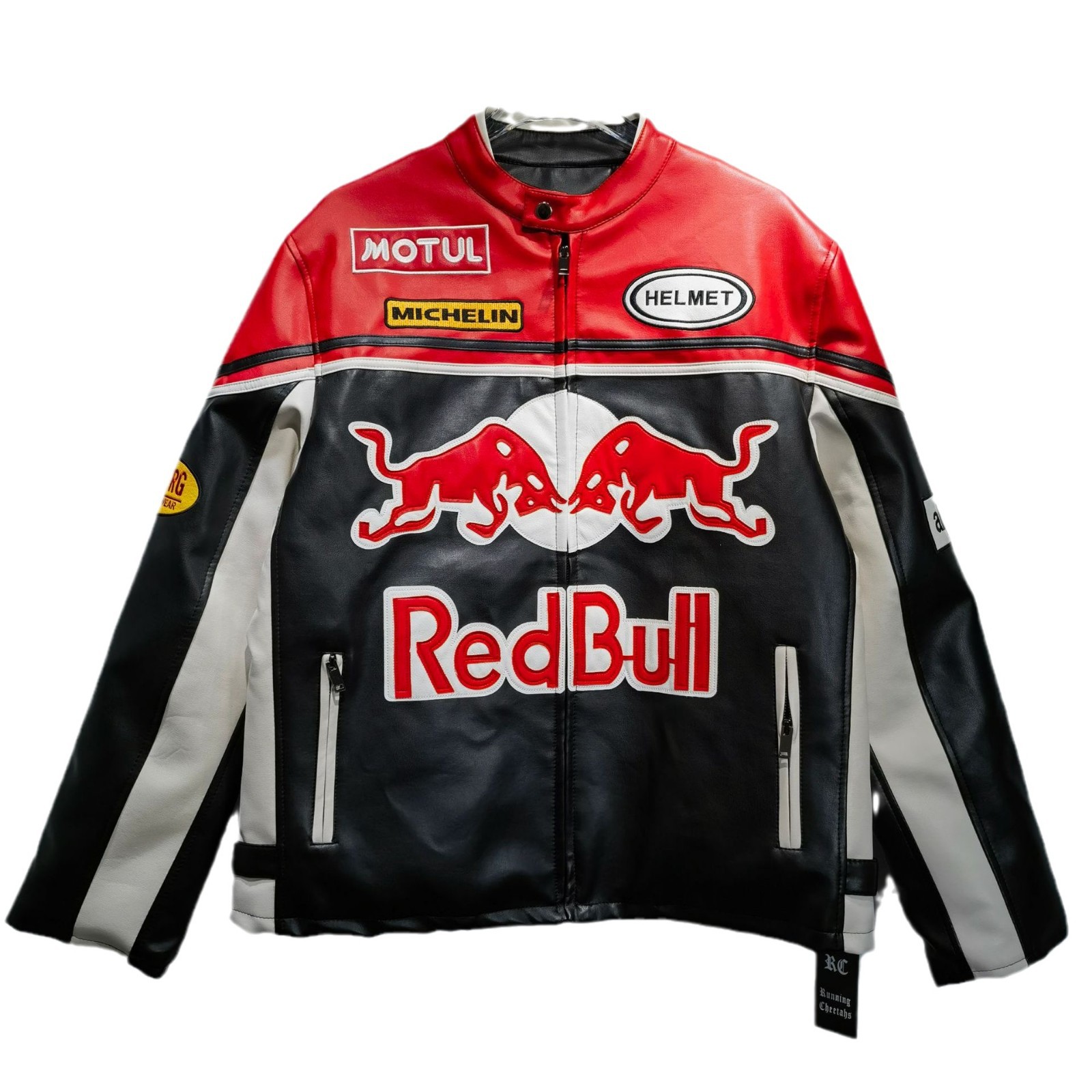 F1 Racing Suit Red Bull Leather Jacket Harley Motorcycle Riding Suit Motorcycle Jacket Short Cotton