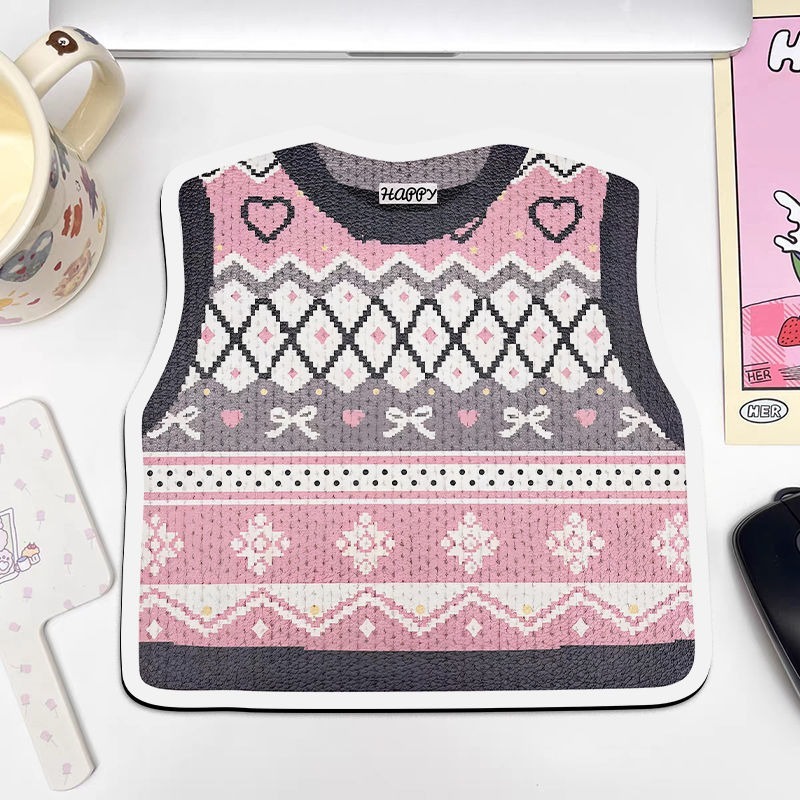 Hot Cute Sweater Mouse Pad Office Dormitory High Color Value Computer Table Pad Home Game Machine Mouse Pad
