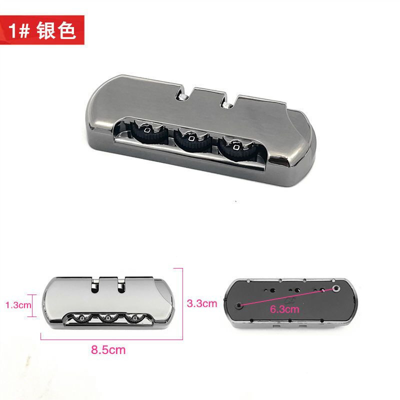 Manufacturer Supplies Ready-Made Plastic Password Lock Luggage Fixed Lock Luggage Trolley Case Lock Core Aluminum Core Anti-Theft