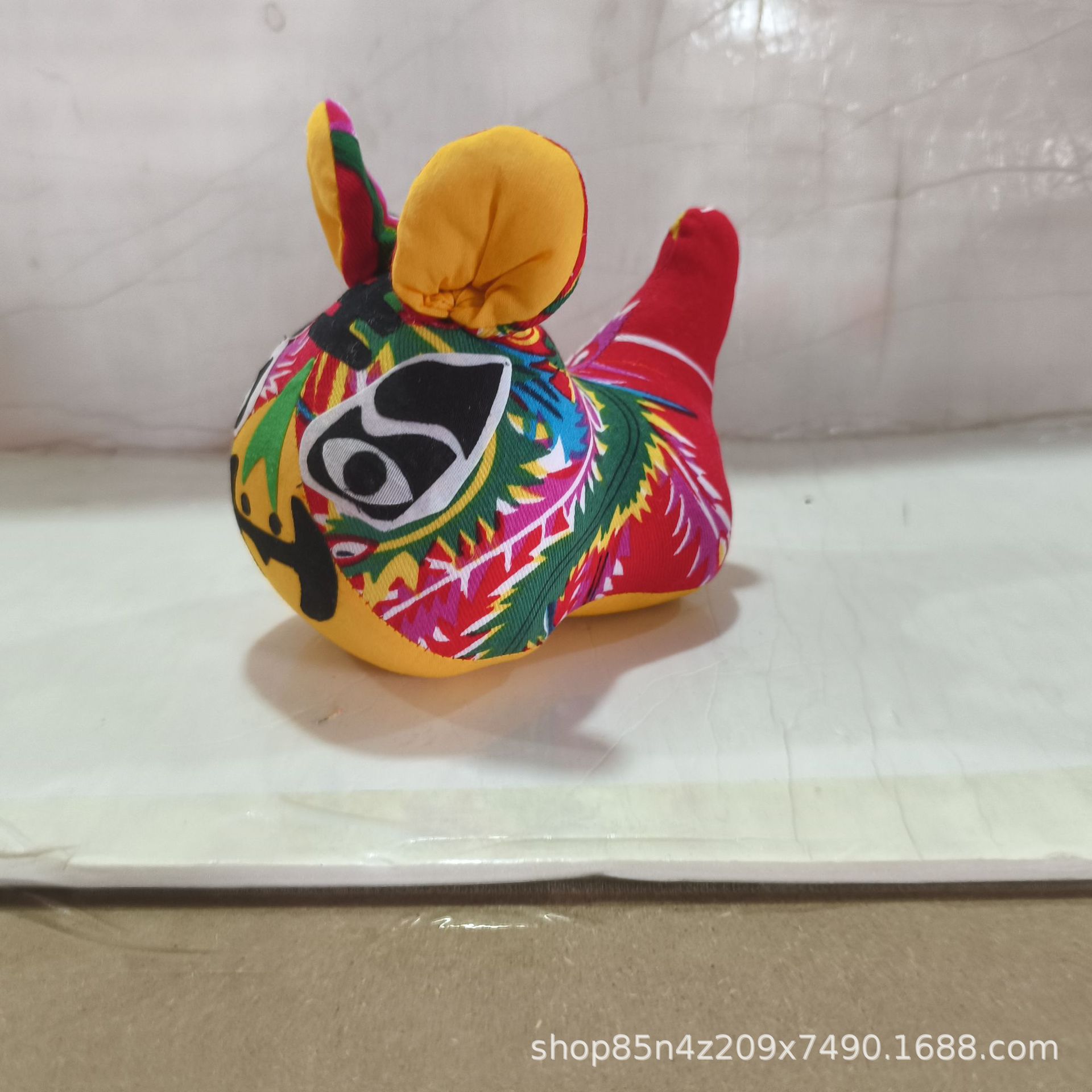 Cloth Tiger Folk Handmade Craft Cloth Tiger Chinese Style Folk Crafts Pendant Chinese Style Top Tiger