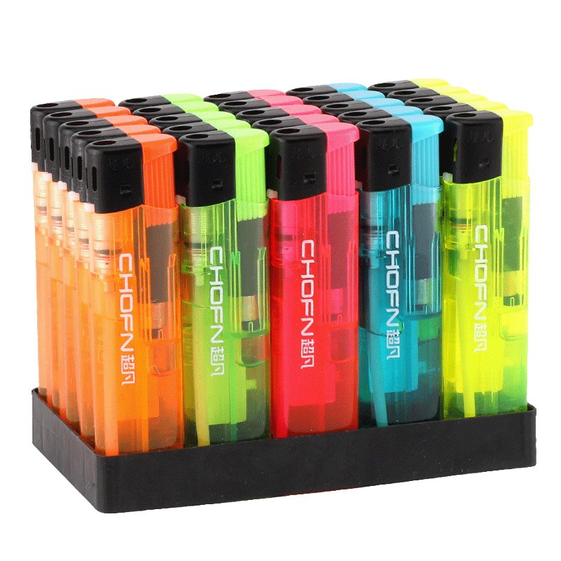 Extraordinary Open Flame Disposable Lighter, Compact and Durable, Household Printing Advertising, Supermarket Whole Box Wholesale Order, Thickened Version
