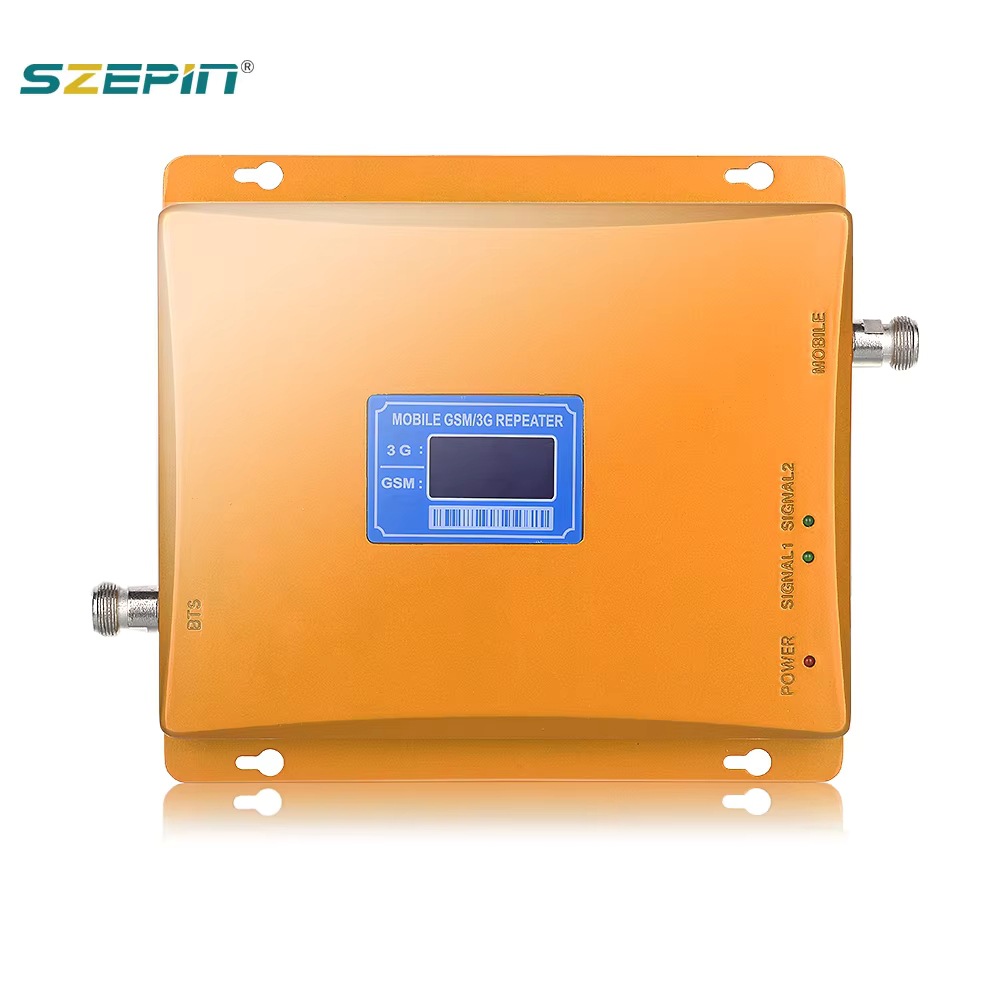 Gold Dual Frequency Display Gsm900 3g2100 2g 3g Mobile Phone Enhanced Reception Amplifier Signal Enhancement