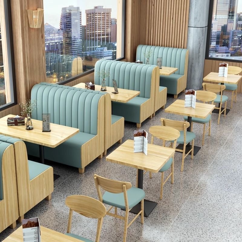 Комбинация стола и стульев для молочного чая, простая и свежая, для западного ресторана, кафе, закусочной, фастфуда, десертного магазина, диван-кафе