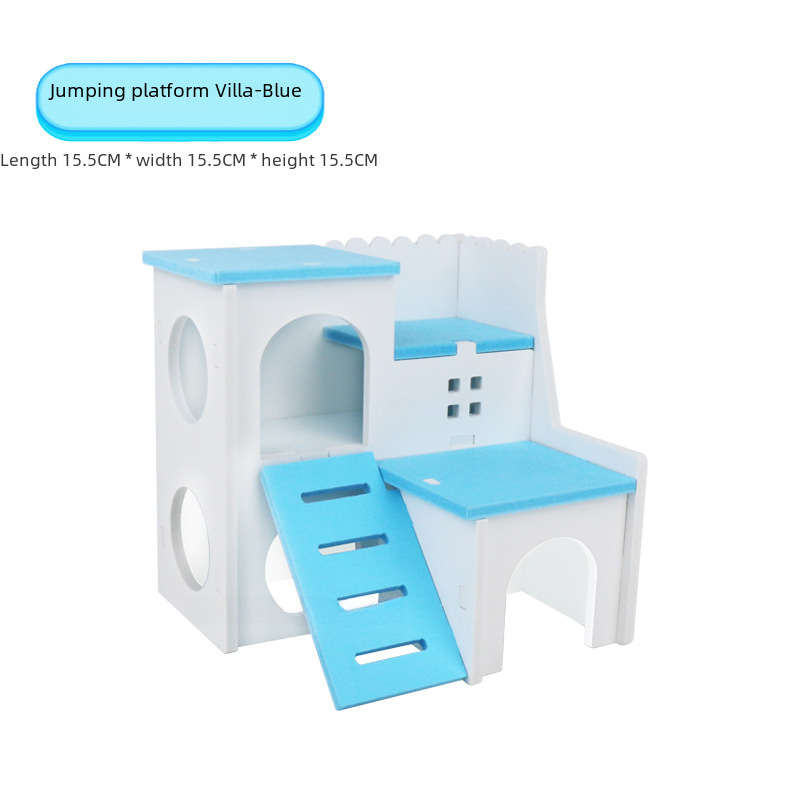 Hamster toy wood plastic Golden Bear to avoid hamster cage landscaping supplies pet nest hut assembly cross-border supply