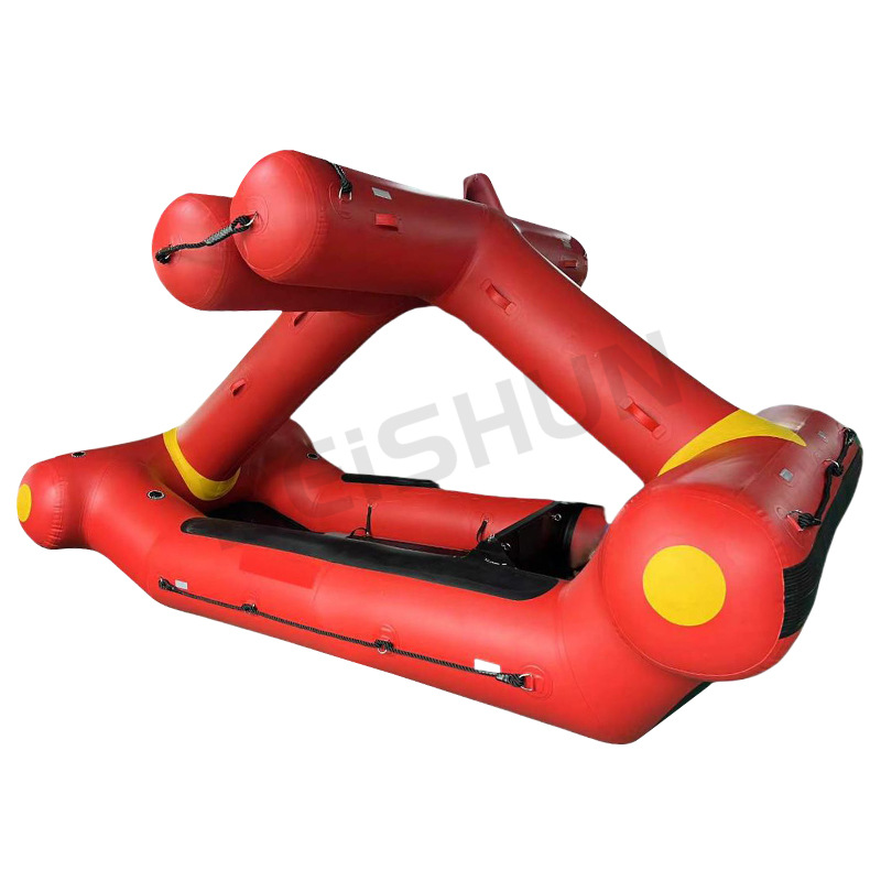 Self-Righting Lifeboat for Whitewater Areas, Flood Prevention and Rescue Boat, Water-Based Inflatable Transport Boat, Rubber Boat